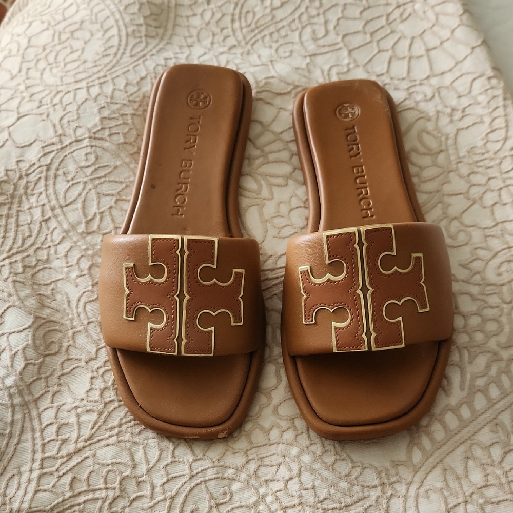 Tory Burch Sandals Double T Sport Slide
